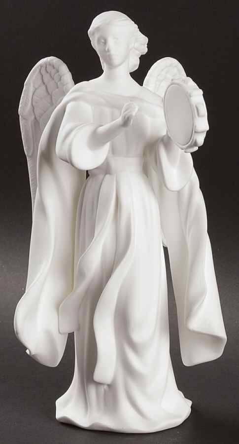 Lenox Nativity-White Angel With Tambourine - No Box 53c by Lenox-1