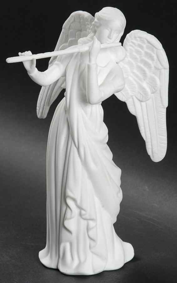 Lenox Nativity-White Angel With Flute - No Box 53a by Lenox-1