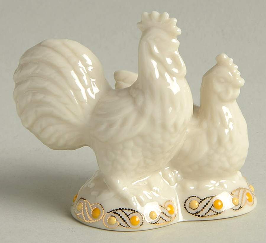 China Jewels Nativity Rooster & Hen - No Box by Lenox-1