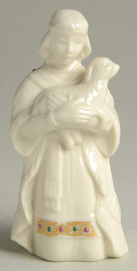 China Jewels Nativity Shepherd Kneeling With Lamb - Boxed by Lenox-1