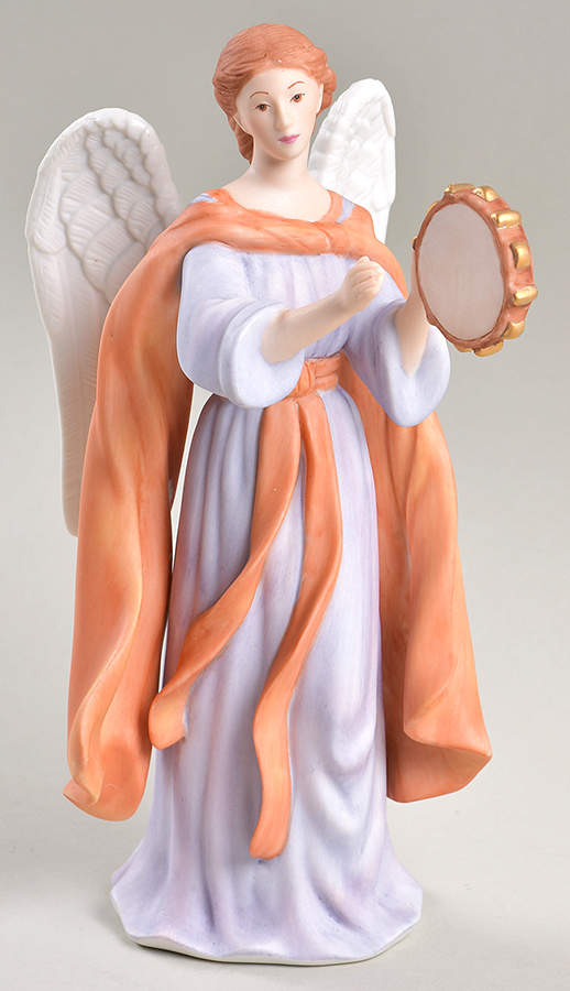 Renaissance Nativity Angel With Tambourine - No Box by Lenox-1