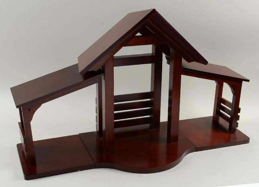 Renaissance Nativity Creche- 23 1/2"W X 9" D - Creche/Stable-Wood by Lenox-1