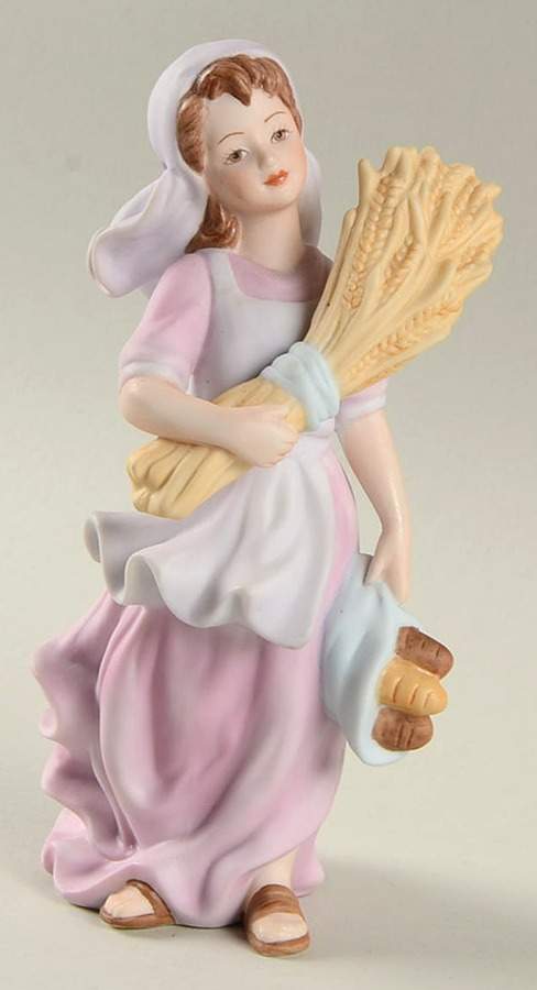 Renaissance Nativity Girl Carrying Bread And Wheat - No Box by Lenox-1