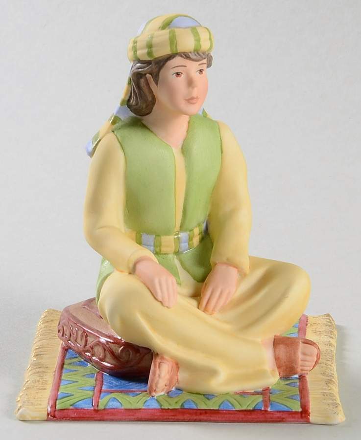 Renaissance Nativity Student-Green - No Box by Lenox-1