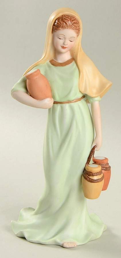 Renaissance Nativity Girl Carrying Water Jugs - No Box by Lenox-1
