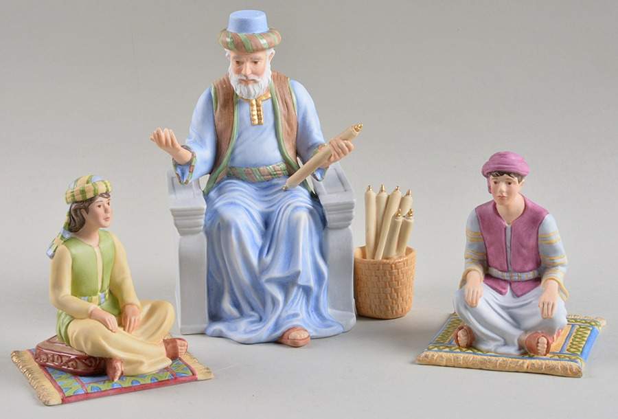 Renaissance Nativity Teacher & His Students (Set Of 3) - Boxed by Lenox-1