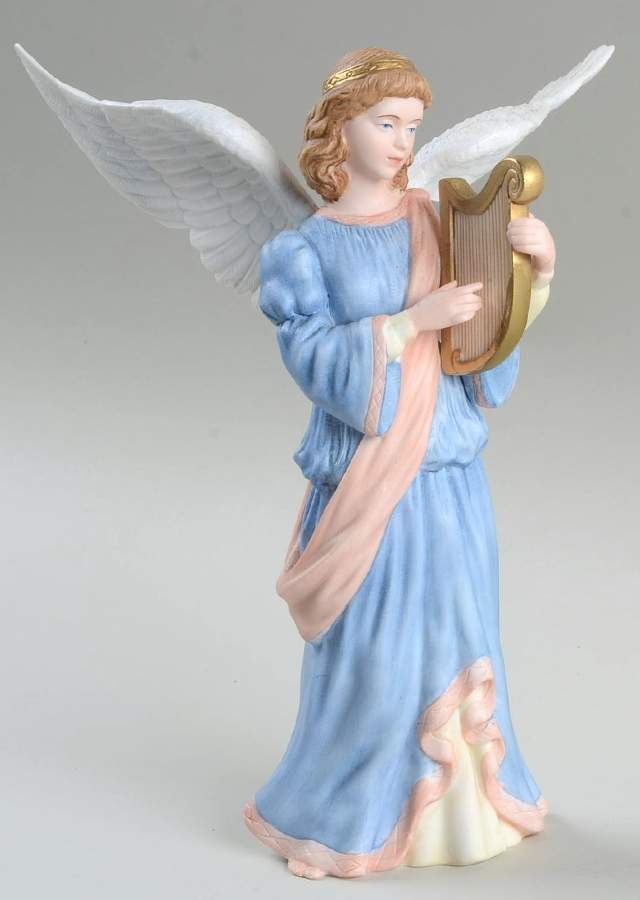 Renaissance Nativity Angel With Lyre (Harp) Only - No Box by Lenox-1