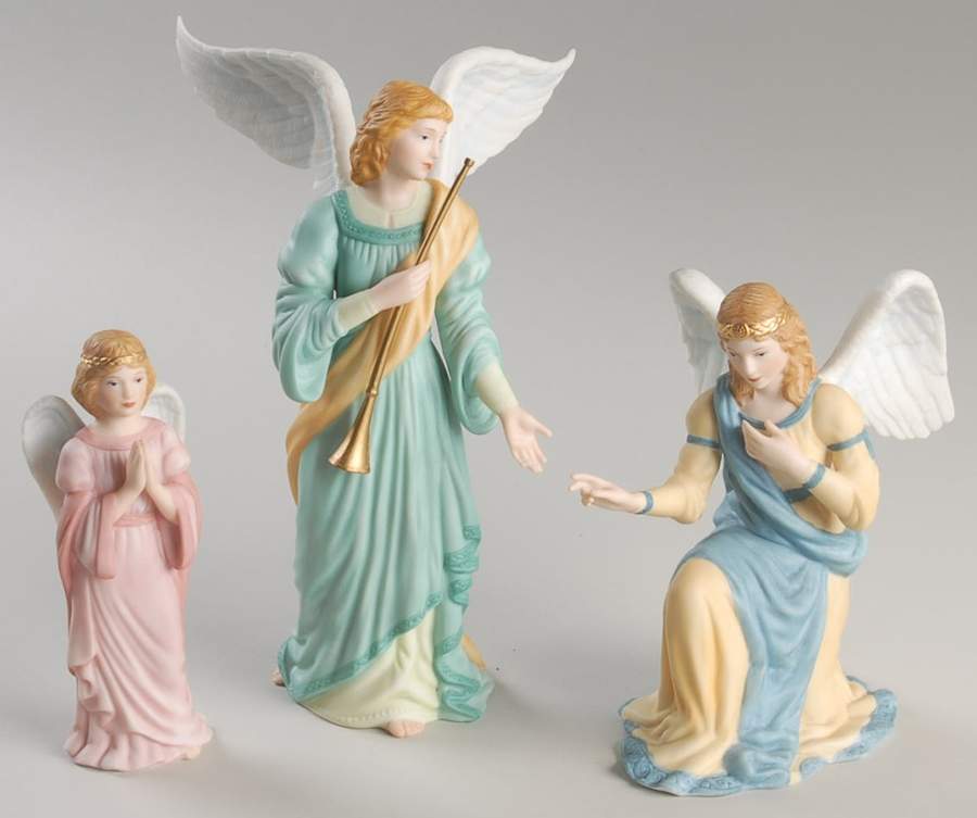Renaissance Nativity Angels In Adoration-Set Of 3 - Boxed by Lenox-1
