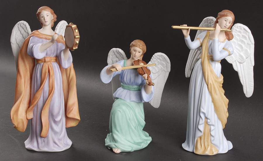 Renaissance Nativity Angelic Melody-Set Of 3 - Boxed by Lenox-1