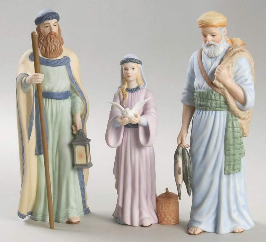 Renaissance Nativity Townspeople-Set Of 3 - Boxed by Lenox-1