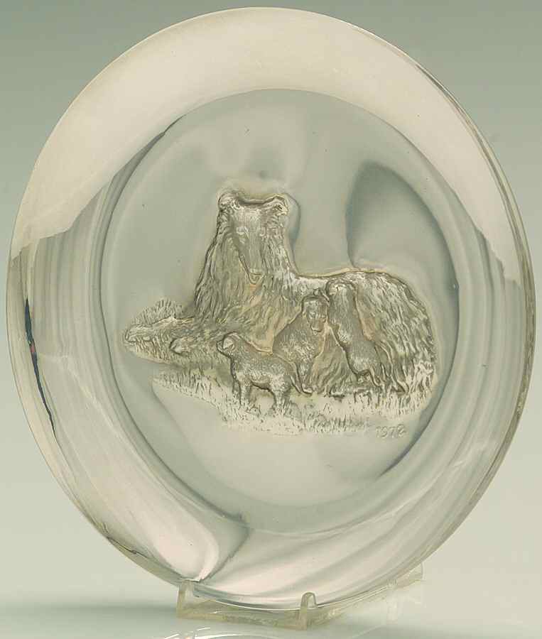 Mothers Day Plate Collies-Sterling - No Box by Lincoln Mint-1