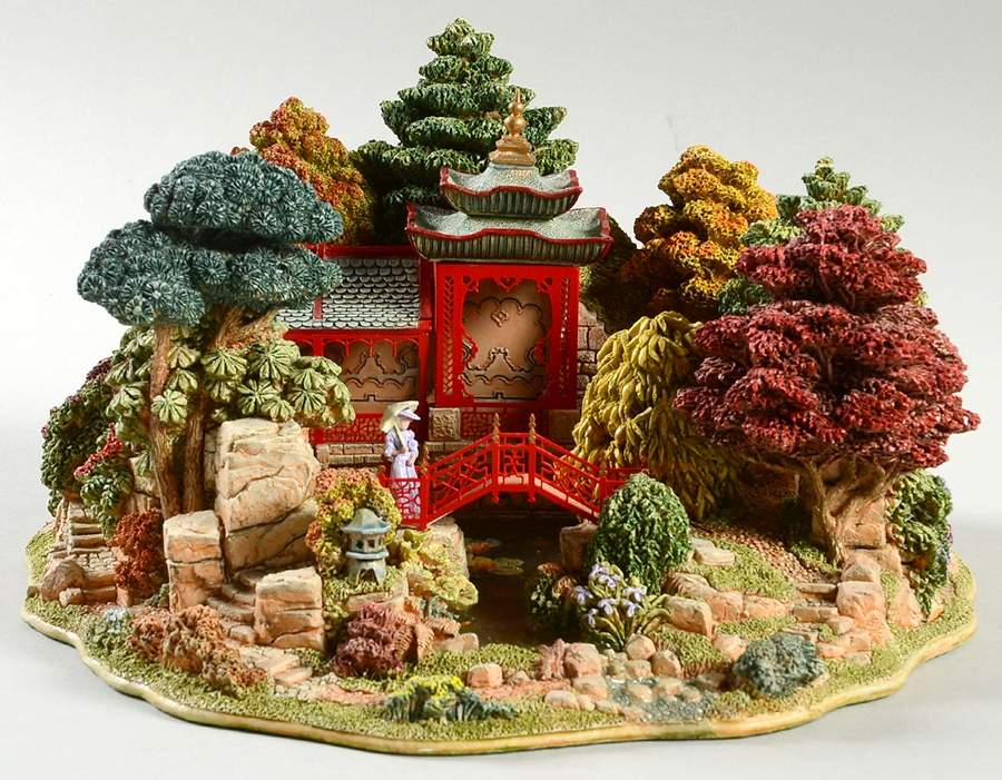 English Cottages Reflections Of Jade - No Box 238 by Lilliput Lane-1