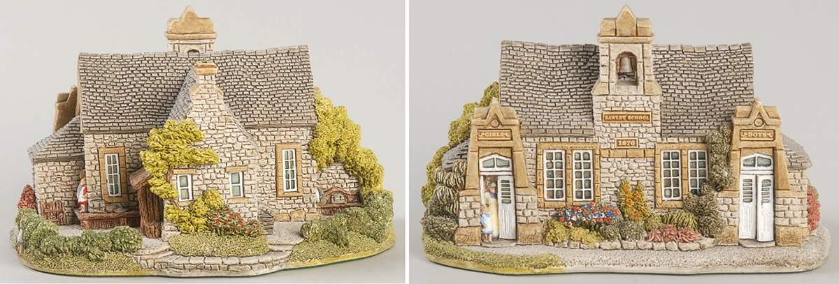 English Cottages Village School - Boxed by Lilliput Lane-1