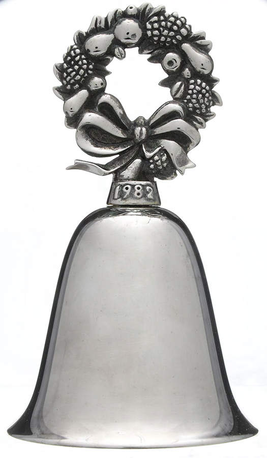 Lunt Christmas Bell Della Robbia - With Box by Lunt Silver-1