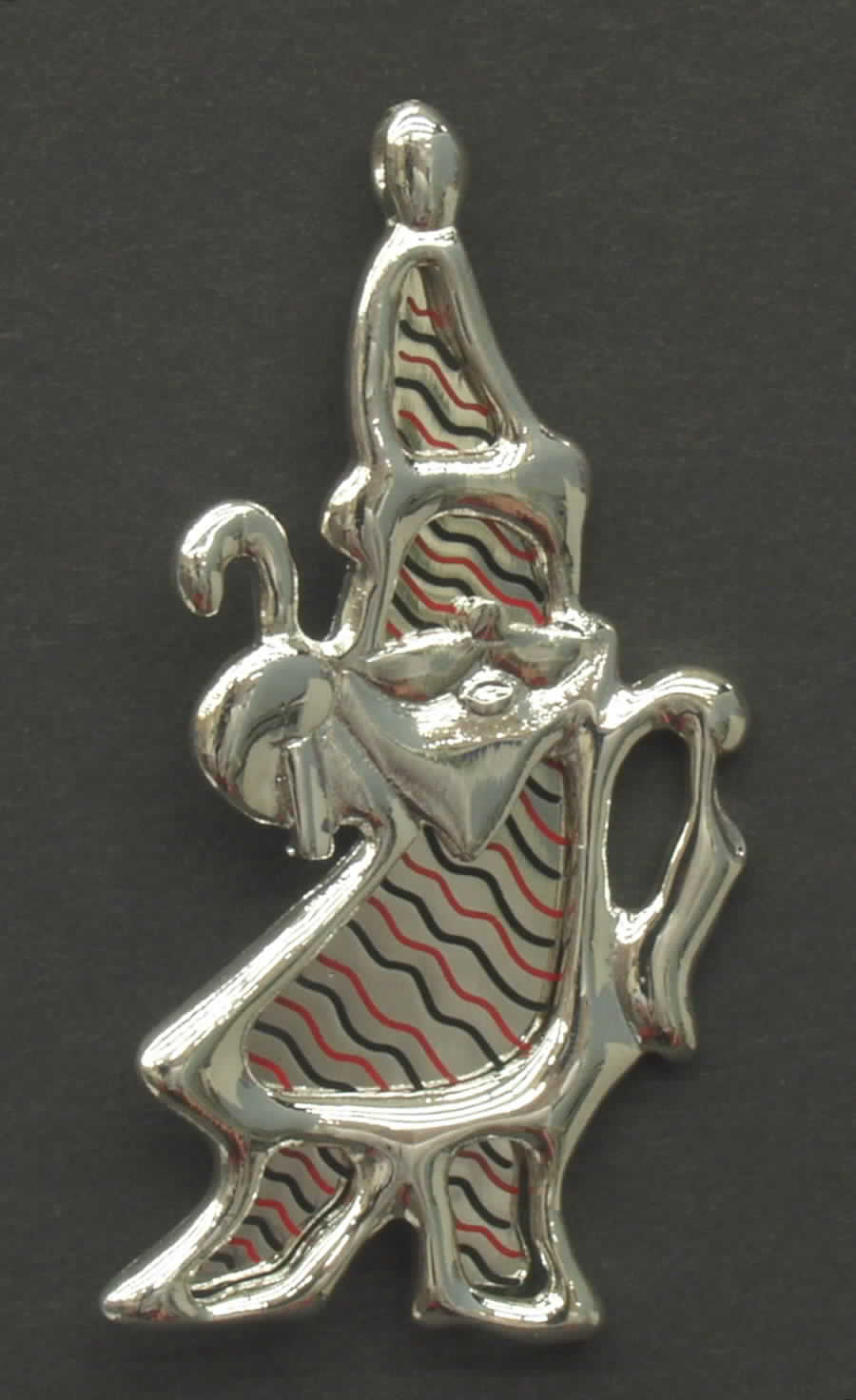 Lunt Christmas Ornament Santa Wth Silver - No Box by Lunt Silver-1