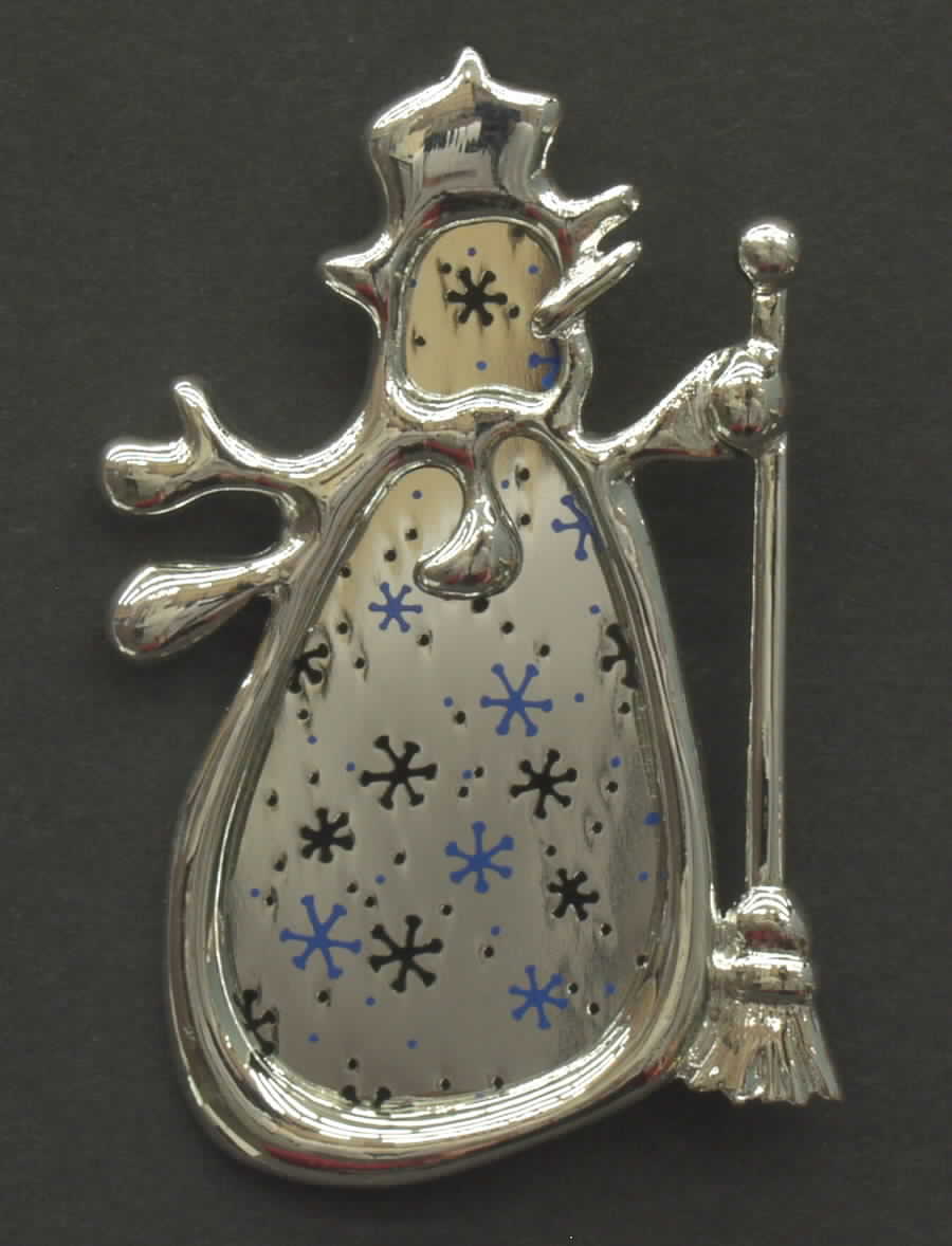 Lunt Christmas Ornament Snowman With Silver - Boxed by Lunt Silver-1