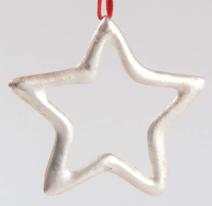 Lunt Christmas Ornament Star Silouette - Boxed by Lunt Silver-1