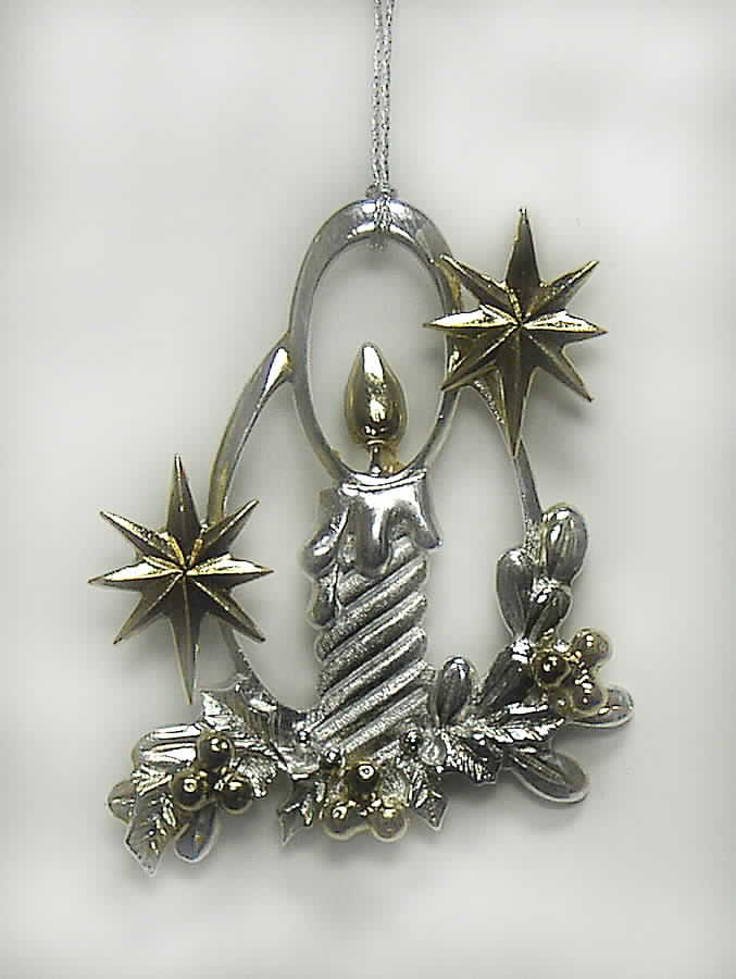 Lunt Christmas Ornament Candle - Boxed by Lunt Silver-1