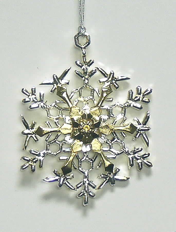 Lunt Christmas Ornament Snowflake - Boxed by Lunt Silver-1