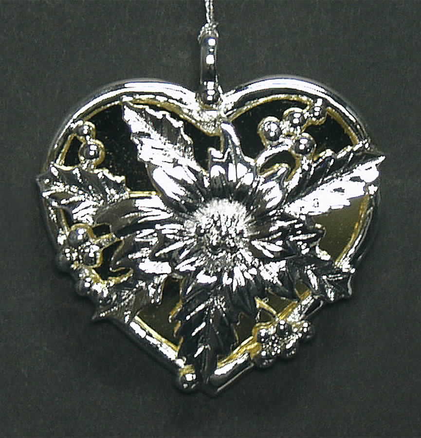 Lunt Christmas Ornament Poinseittia - No Box by Lunt Silver-1