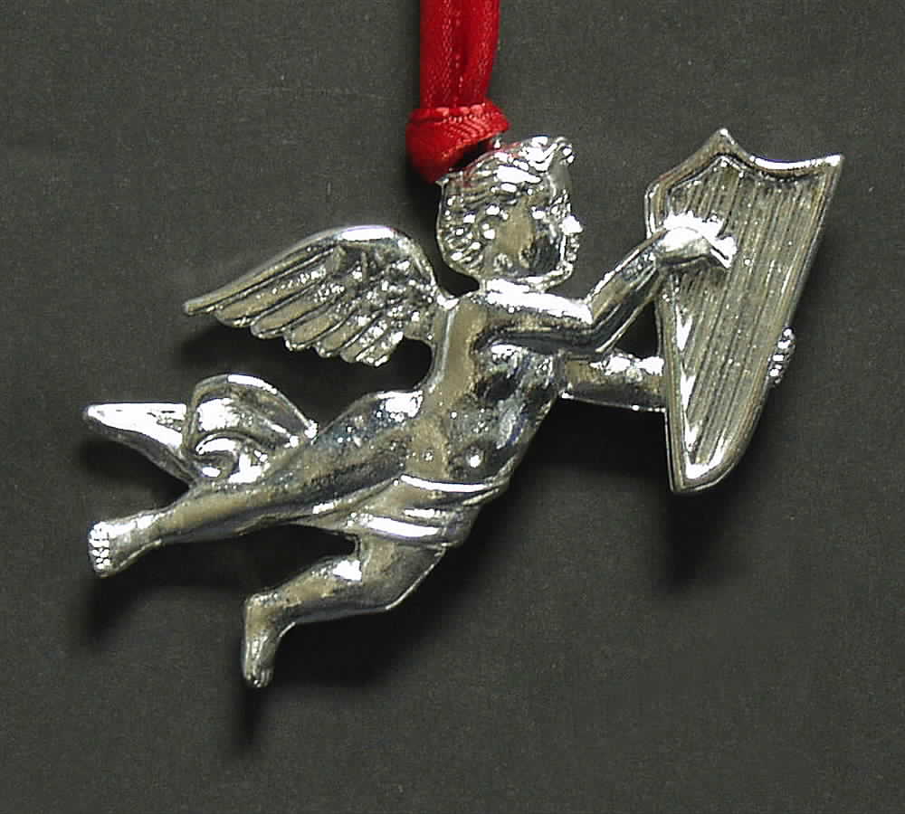 Lunt Christmas Ornament Cherub - Boxed by Lunt Silver-1