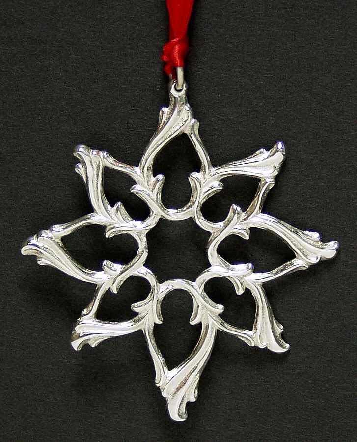 Sterling Ornaments Poinsettia - Boxed by Lunt Silver-1