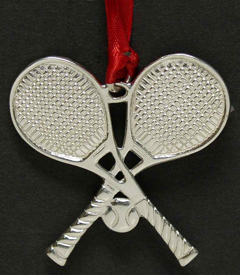 Sterling Ornaments Tennis  - Boxed by Lunt Silver-1