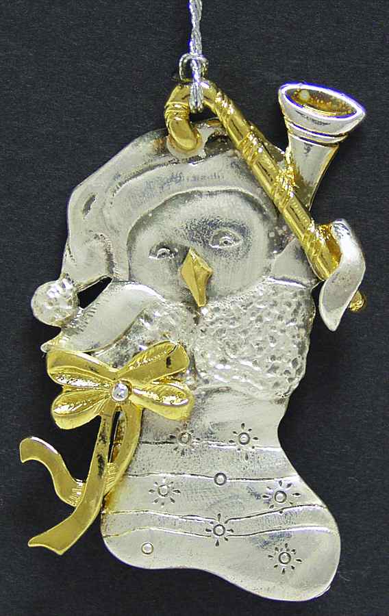 Lunt Christmas Ornament Stocking - With Box by Lunt Silver-1