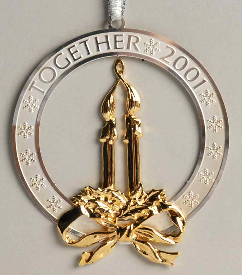Lunt Christmas Ornament Together 2001 - No Box by Lunt Silver-1