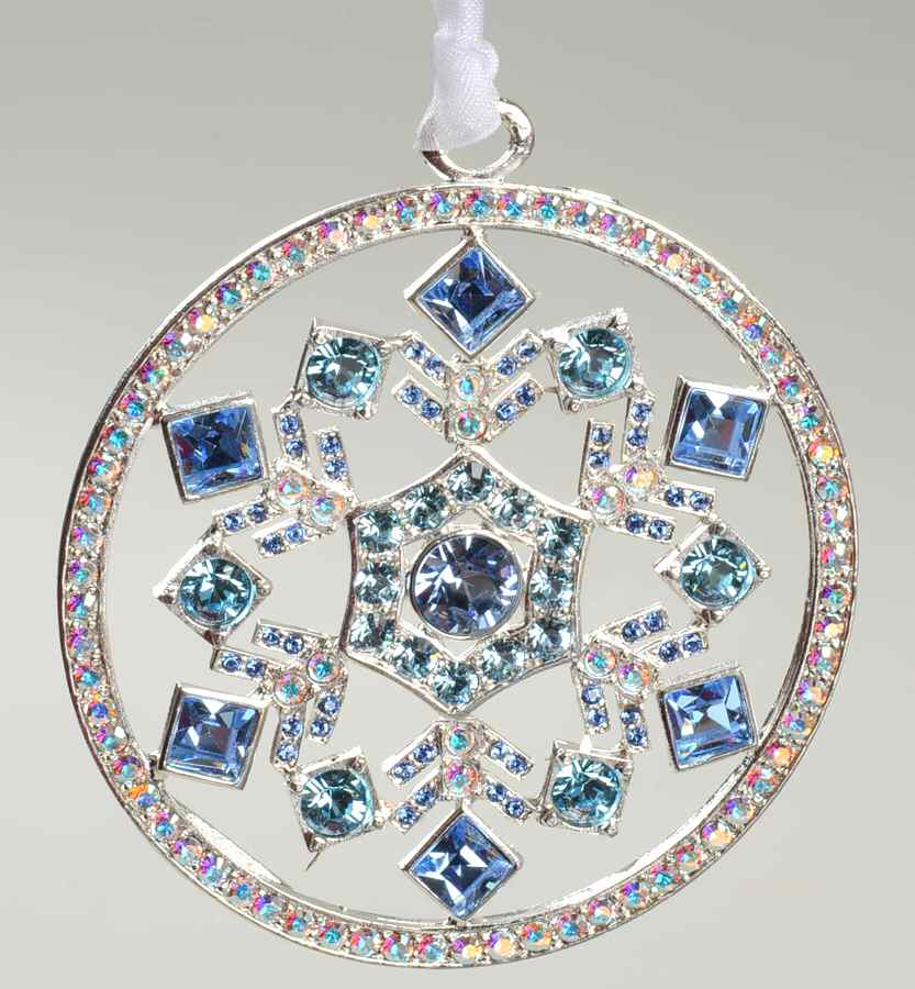 Lunt Christmas Ornament Crystal Snowflake - Boxed by Lunt Silver-1