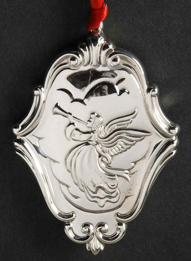 Angel Medallion Angel Gabriel - No Box by Lunt Silver-1