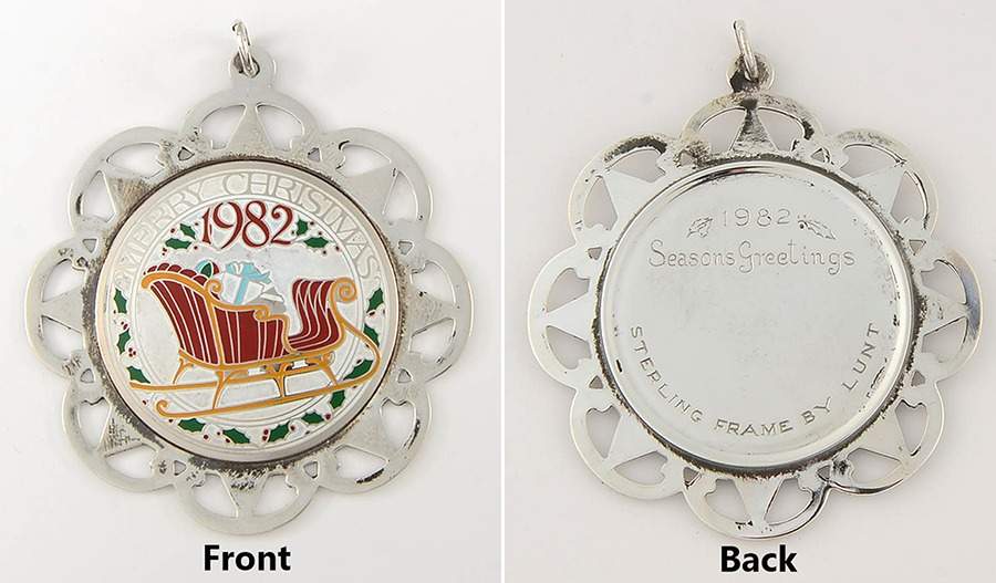 Framed Medallion Sleigh - Boxed by Lunt Silver-1
