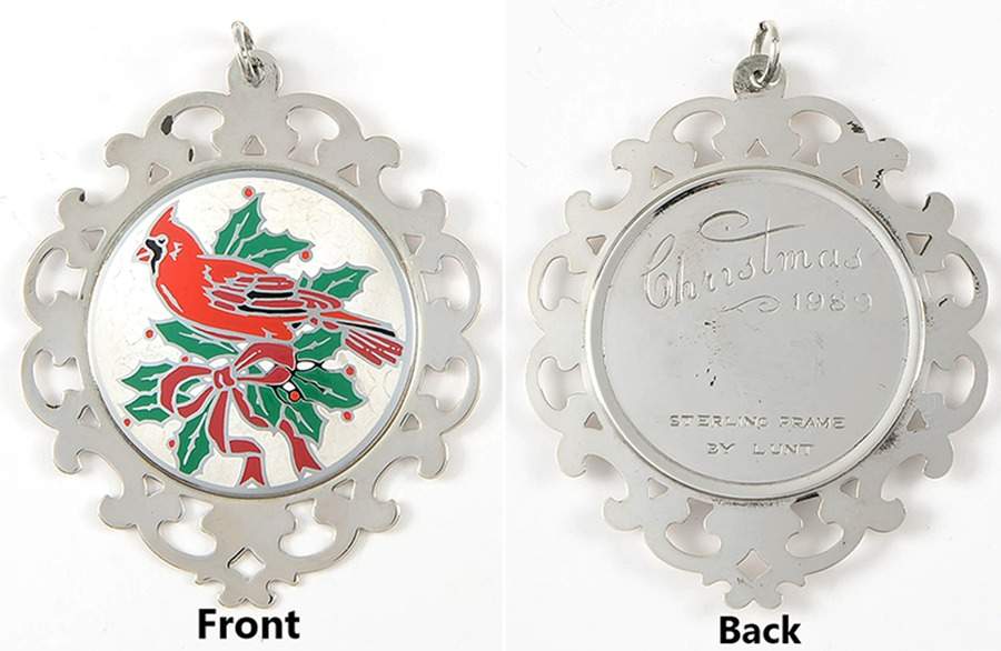 Framed Medallion Cardinal - Boxed by Lunt Silver-1
