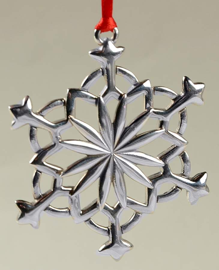 Annual Snowflake Ornaments 2012 Snowflake- 2 3/4"H - No Box by Lunt Silver-1
