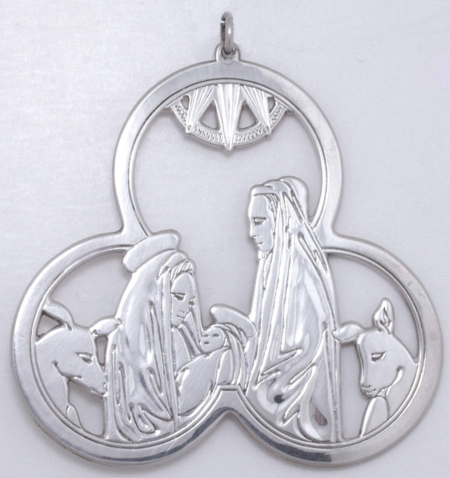 Trefoil First Christmas - Boxed by Lunt Silver-1