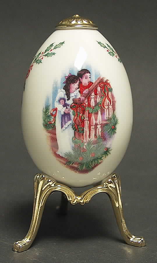 China Treasures Holiday Egg Santa & Children - No Box by Lenox-1
