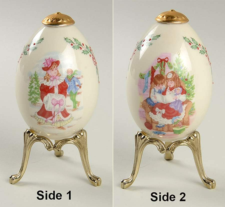 China Treasures Holiday Egg Skating & Christmas Story - Boxed by Lenox-1