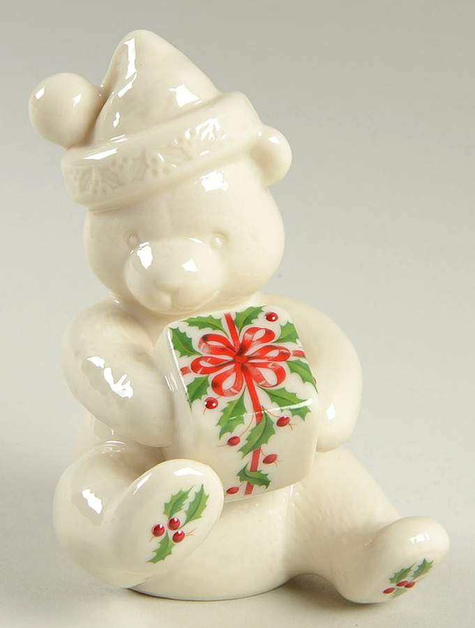 Holiday Jewel Teddy Bear With Gift - No Box by Lenox-1