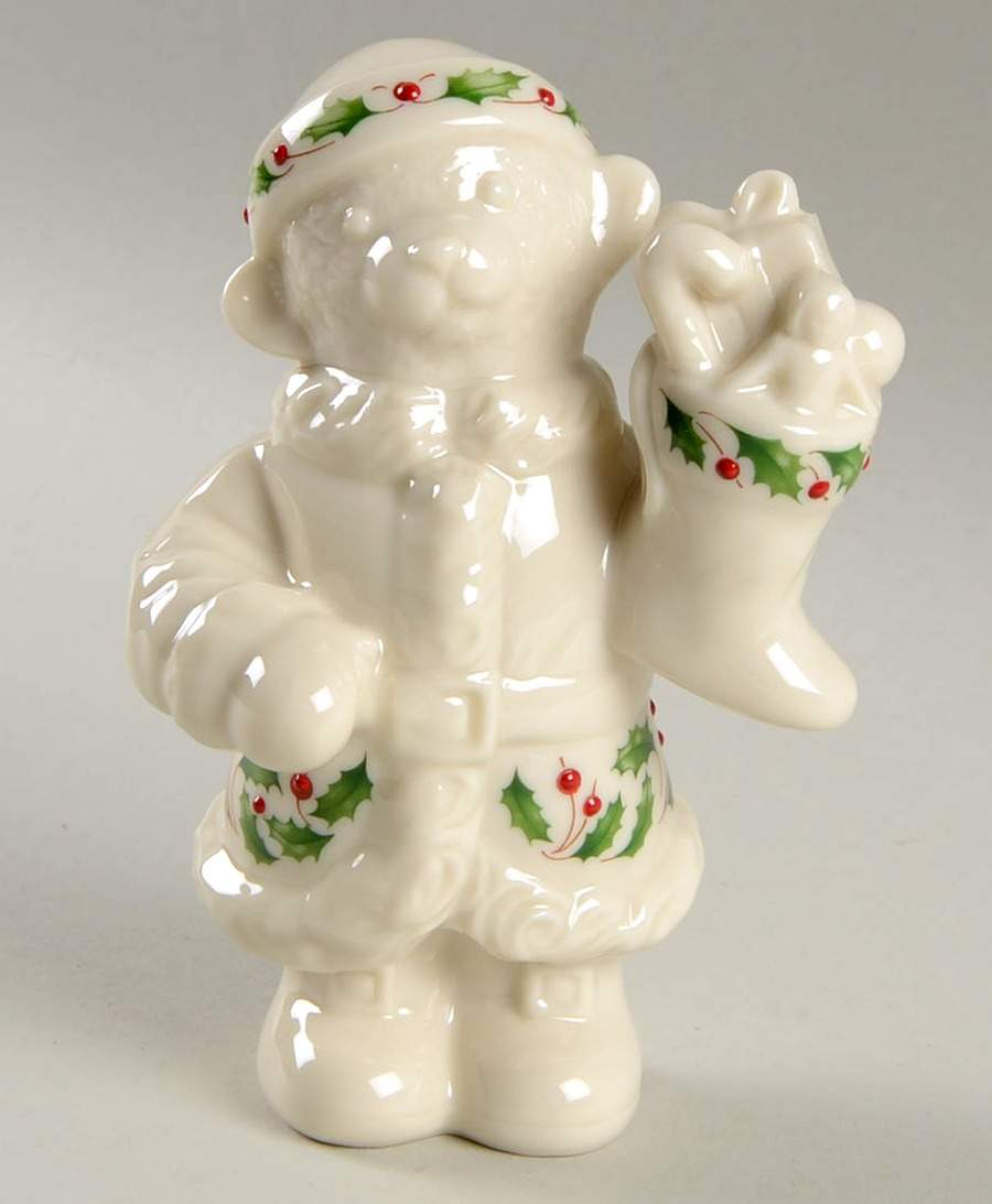 Holiday Jewel Teddy Bear With Stocking - Boxed by Lenox-1