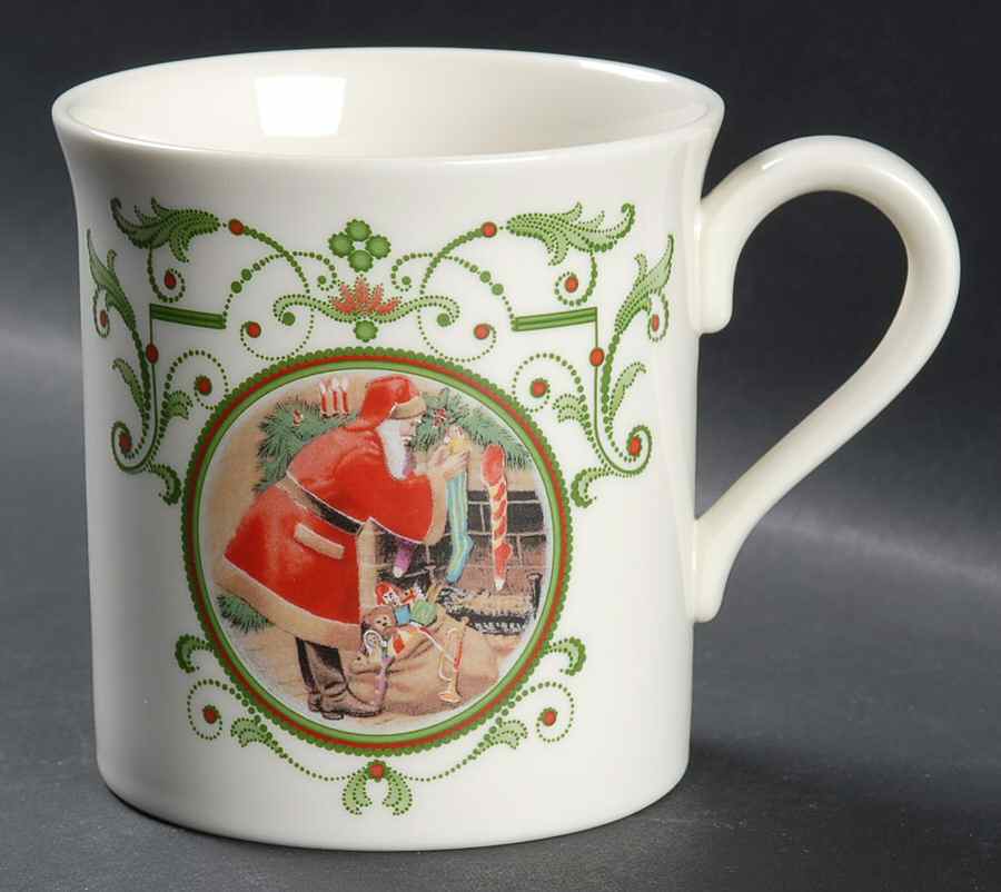 Santa's Portrait Santa Hanging Stockings - Boxed by Lenox-1