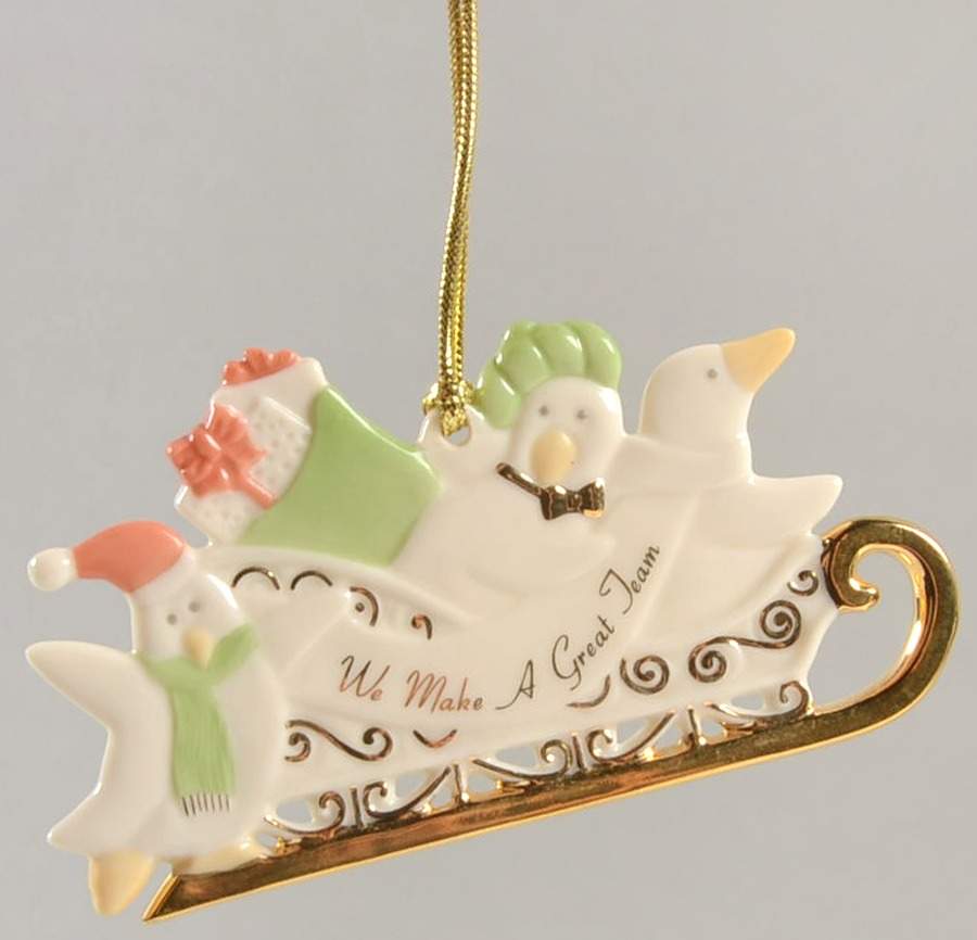 Lenox Christmas Ornament We Make A Great Team - Boxed by Lenox-1