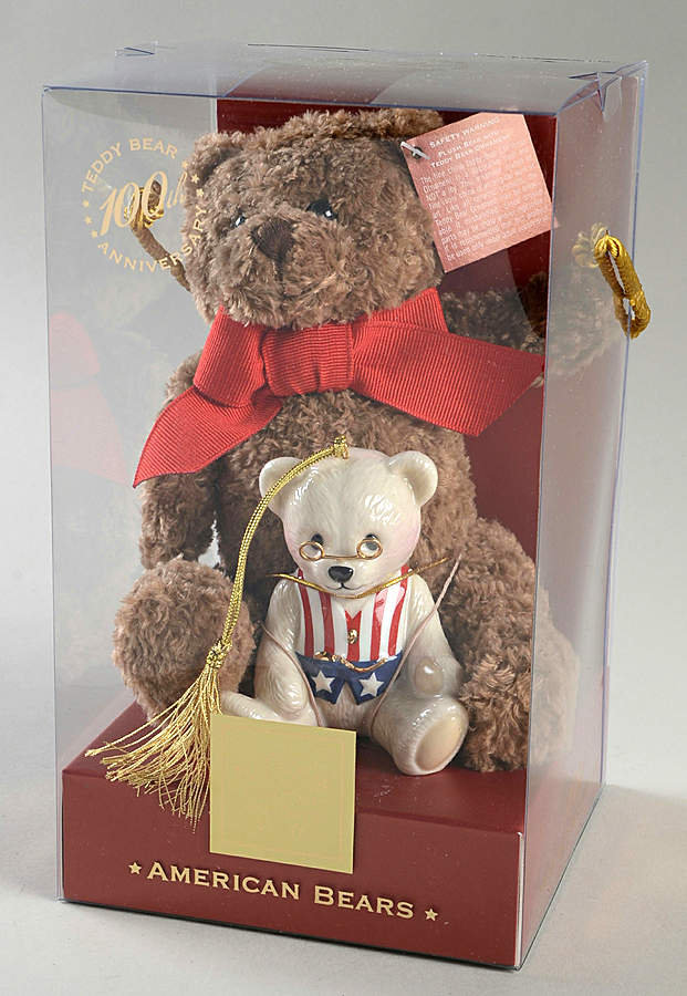 Lenox Christmas Ornament American Bear Set-100th Anniversary - Boxed by Lenox-1