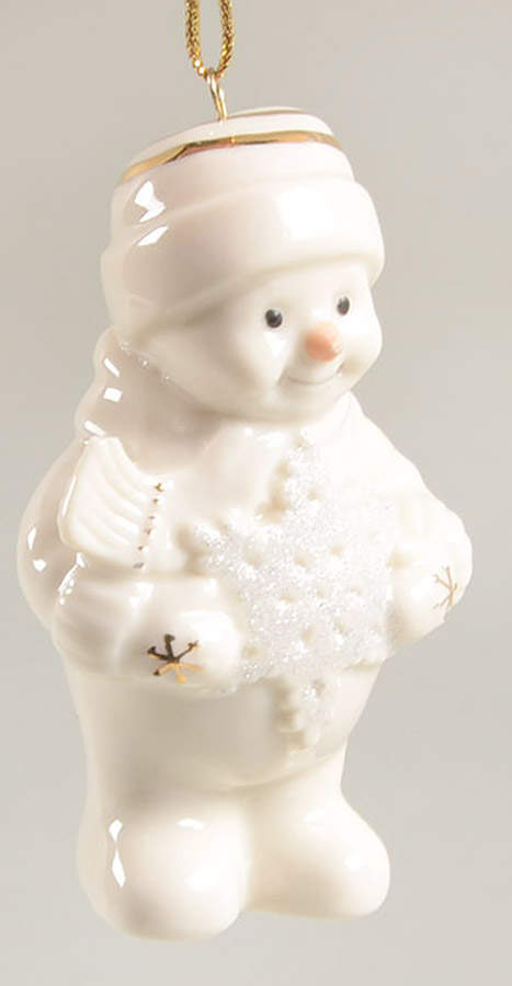 Glitter Ornaments Snowman Snowflake Surprise - No Box by Lenox-1