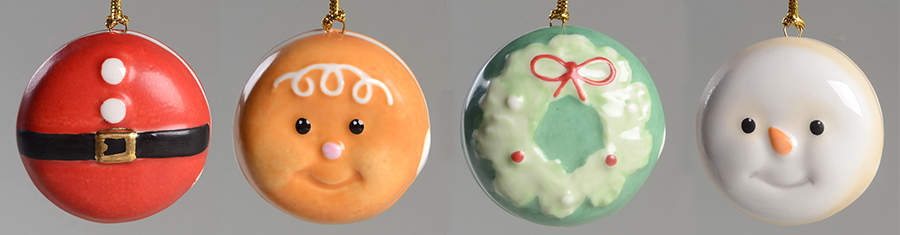 Lenox Christmas Ornament Christmas Characters Macaron - Set Of 4 - With Box Bx323 by Lenox-1