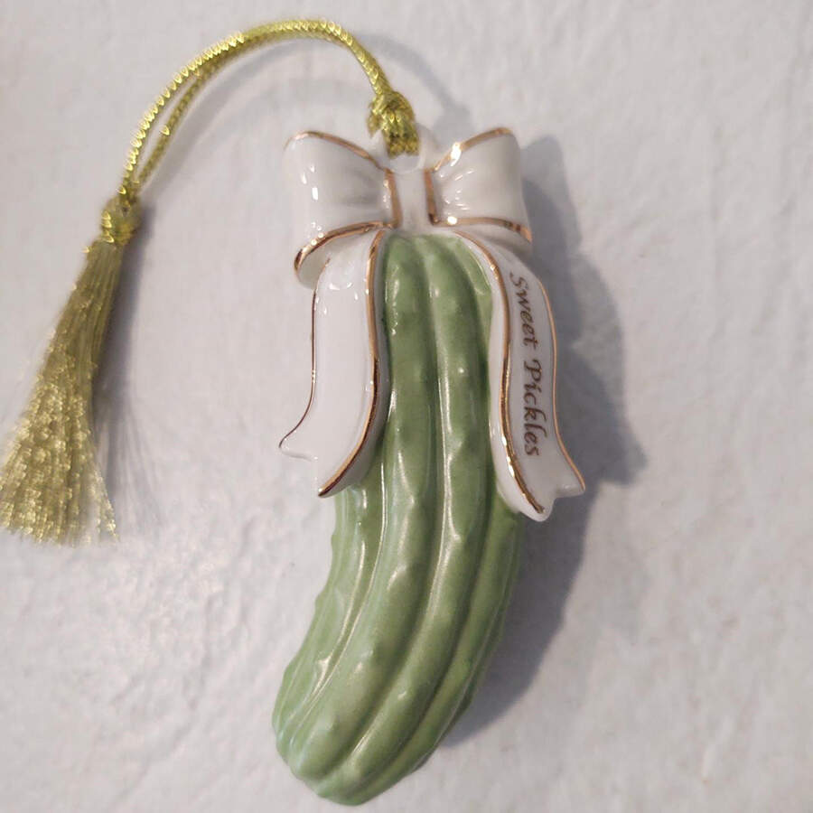 Lenox Christmas Ornament Sweet Pickle - No Box by Lenox-1