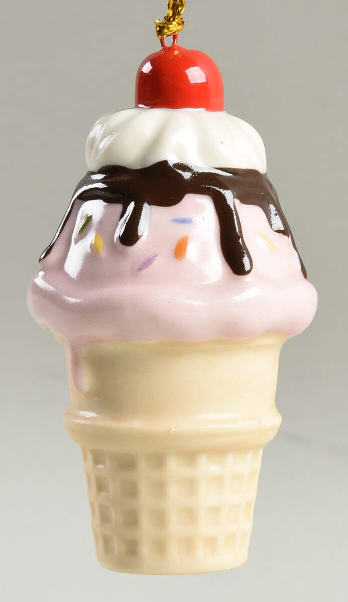 Lenox Christmas Ornament Ice Cream Cone - No Box by Lenox-1