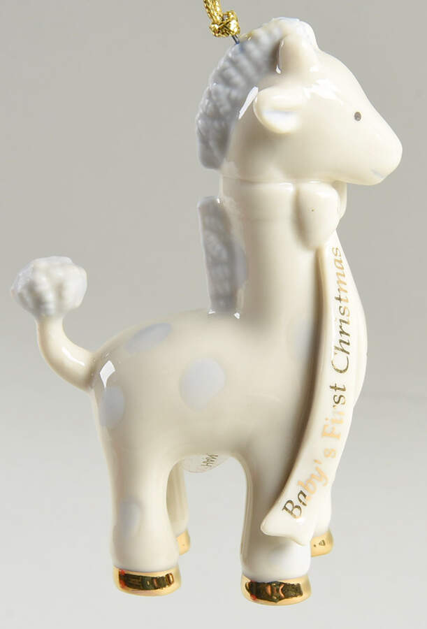 Lenox Christmas Ornament Giraffe-Blue - Boxed by Lenox-1