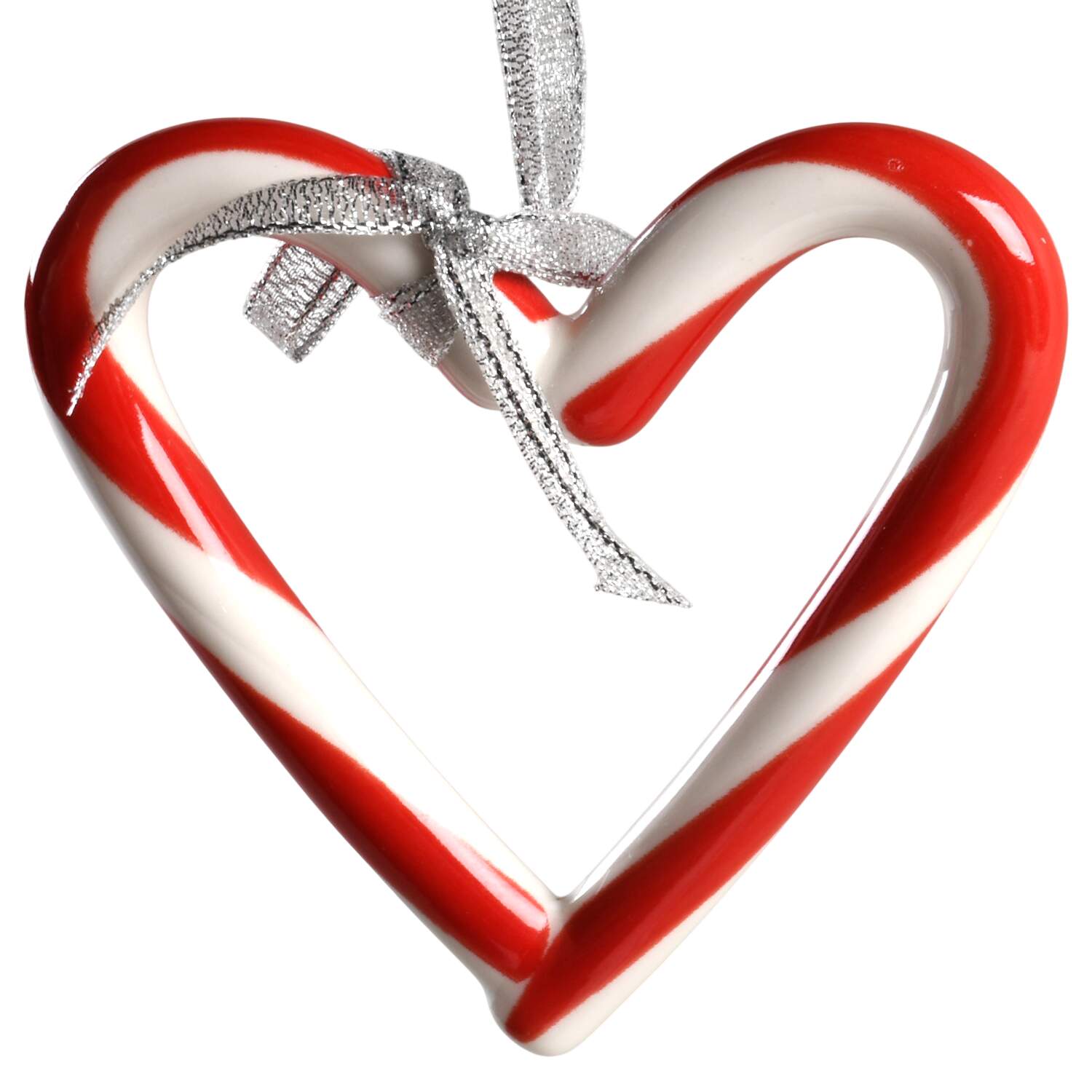 Lenox Christmas Ornament Candy Cane Heart - With Box Bx313 by Lenox-1