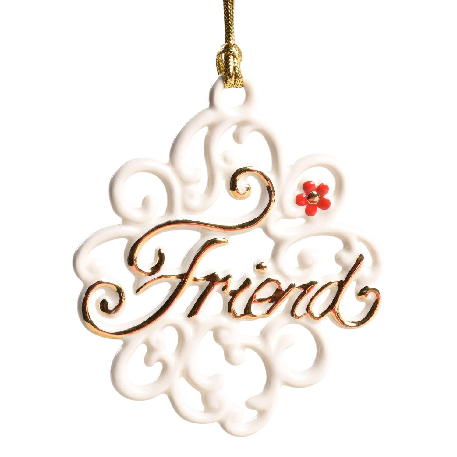 Lenox Christmas Ornament Friend Pierced Snowflake - No Box by Lenox-1