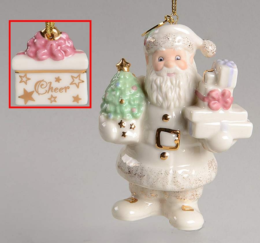 Lenox Christmas Ornament Santa's Cheery Christmas - Boxed by Lenox-1